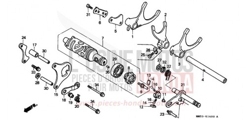 GEARSHIFT DRUM CBR1000FH de 1987